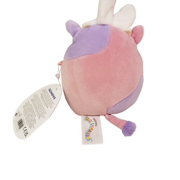 Cow Squishmallows Patty Cow Easter Bunny Ears 6" NEW - Picture 4 of 7
